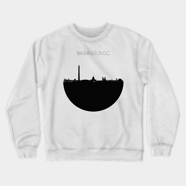 Washington DC Skyline V2 Crewneck Sweatshirt by inspirowl